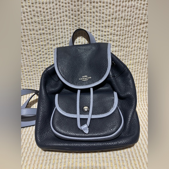 Coach drawstring backpack blue - Picture 1 of 3